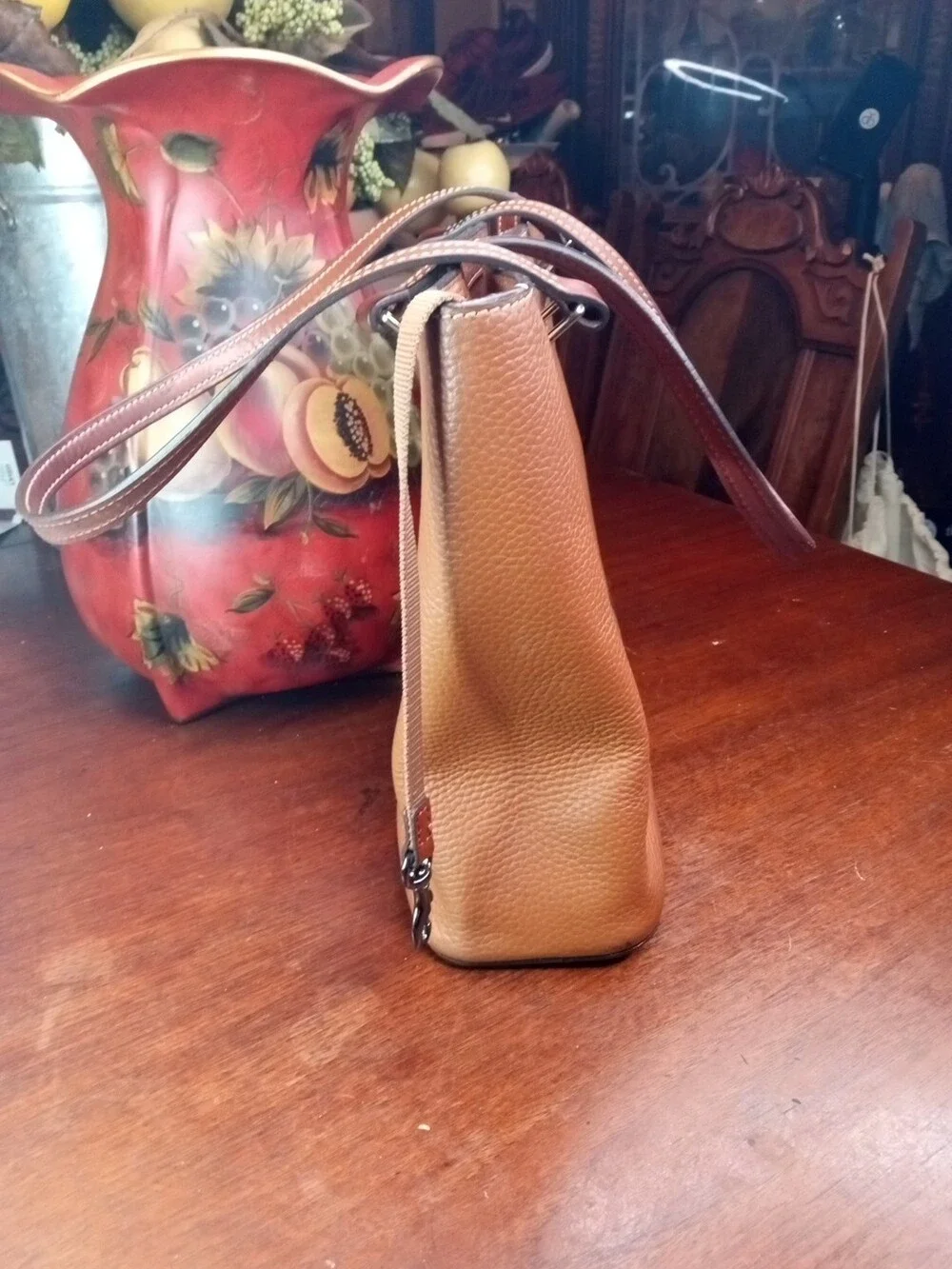 DOONEY & BOURKE Pebble Grain Small Lexington Shopper Bag in Brown (B2)